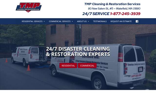 TMP Cleaning & Restoration Services Inc.'s page as the assistant saw it