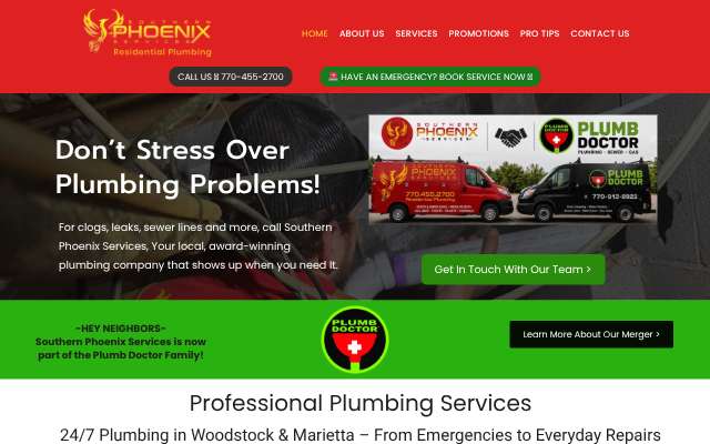 Southern Phoenix Services's page as the assistant saw it