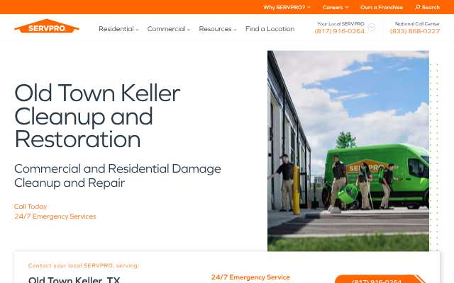 SERVPRO of Old Town Keller's page as the assistant saw it