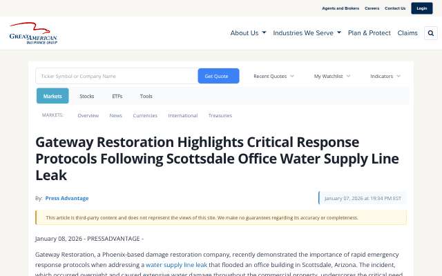 Page cited for Gateway Restoration