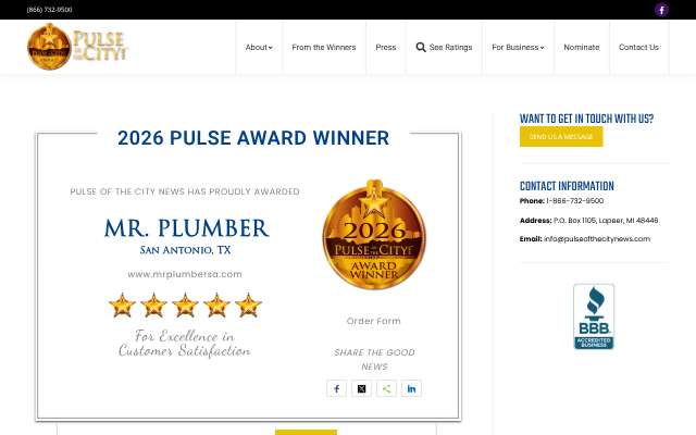 Mr. Plumber's page as the assistant saw it