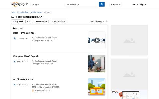 Gundlachs Service's page as the assistant saw it