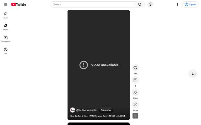 Star Mechanical's page as the assistant saw it
