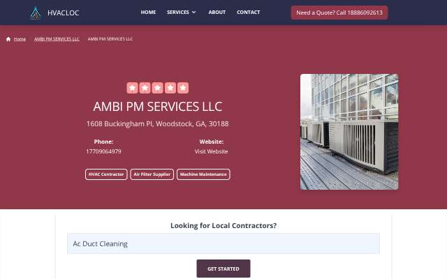 AMBI PM Services LLC's page as the assistant saw it