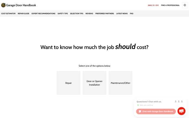 Venice Garage Door Services's page as the assistant saw it