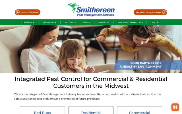Smithereen Pest Management Services's page as the assistant saw it