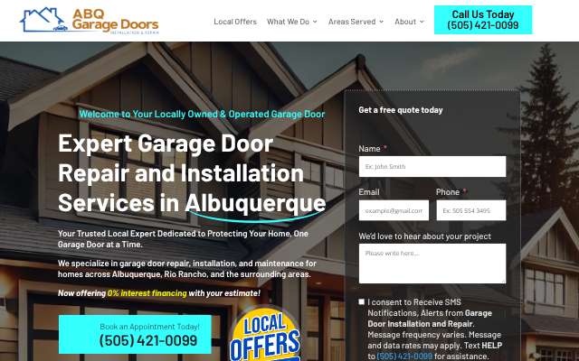 Page cited for Sears Garage Door Installation and Repair