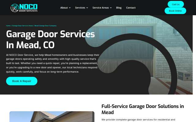 Page cited for NOCO Door Services