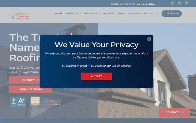 Page cited for Texas Roof Masters (Roof Masters)