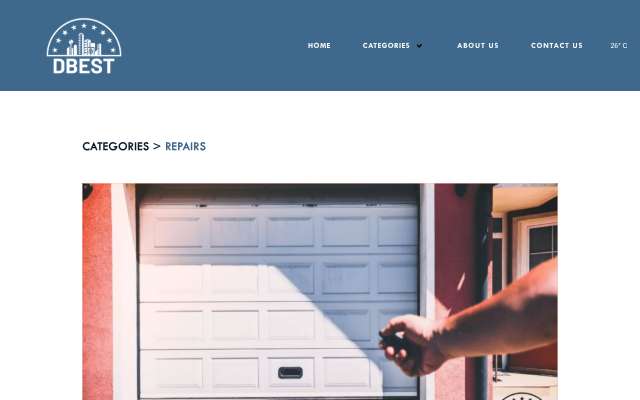 All Pro Garage Doors's page as the assistant saw it