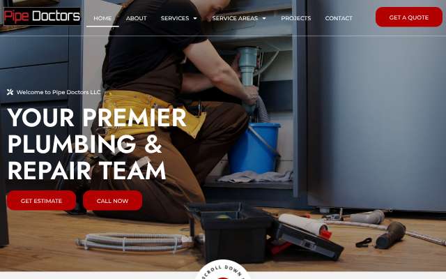 Pipe Doctors LLC's page as the assistant saw it