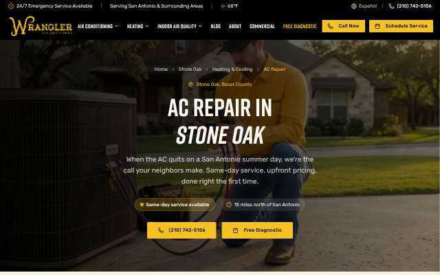Wrangler AC's page as the assistant saw it