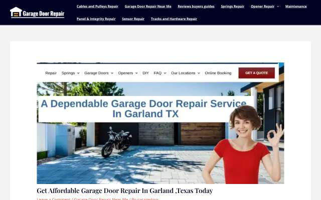 Page cited for Garage Door Service Garland LLC