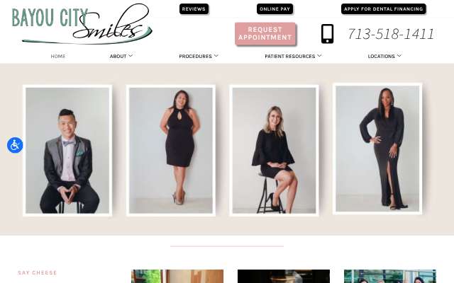 Bayou City Smiles's page as the assistant saw it