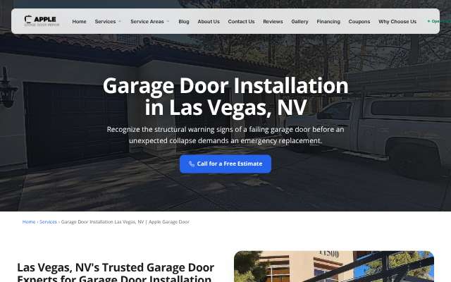 Page cited for Apple Garage Door