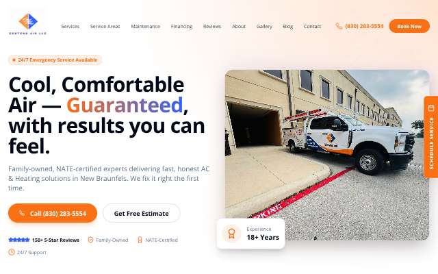 Centeno Air LLC's page as the assistant saw it