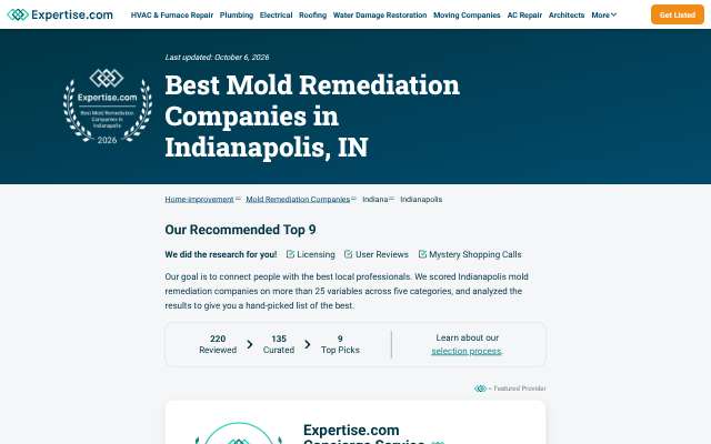Servpro of Indianapolis South's page as the assistant saw it