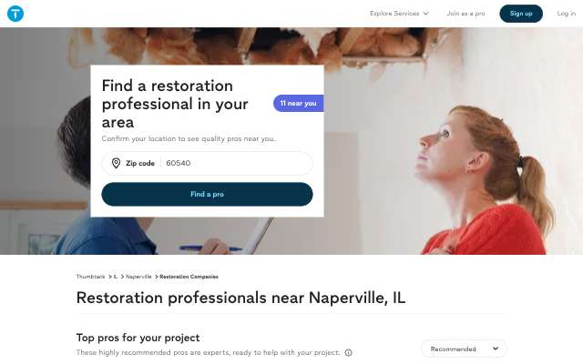 Page cited for Restoration 1 (Naperville)