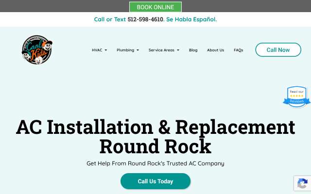 Cool Kids AC, Heat & Plumbing's page as the assistant saw it