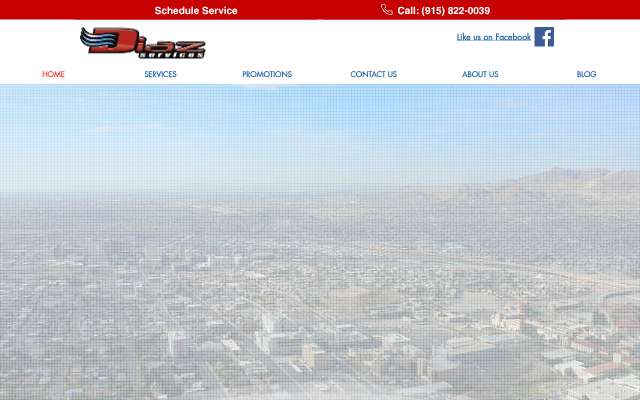 Diaz Services's page as the assistant saw it