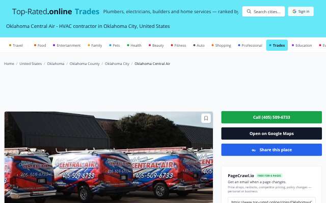 Hill & Company Service, Inc.'s page as the assistant saw it