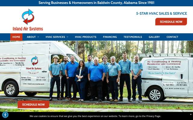 Page cited for Inland Air Systems, Inc.