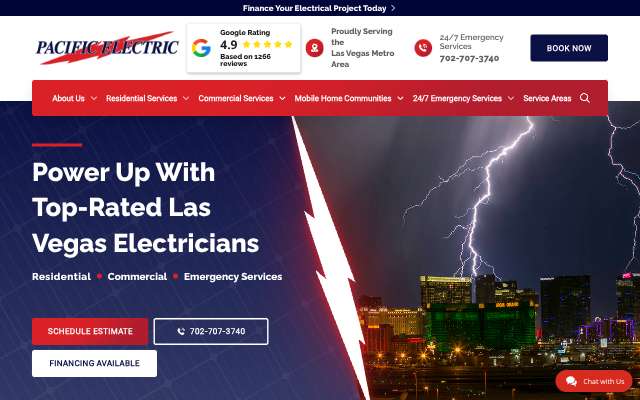 Page cited for Pacific Electric Inc