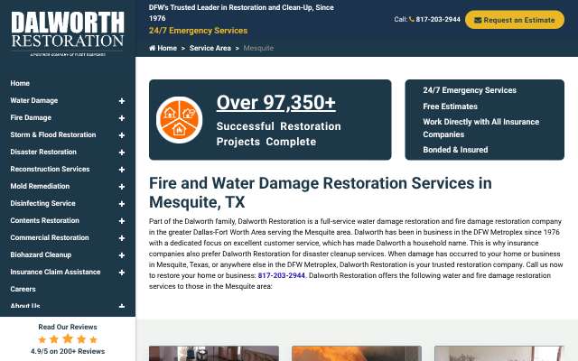 Page cited for Dalworth Restoration