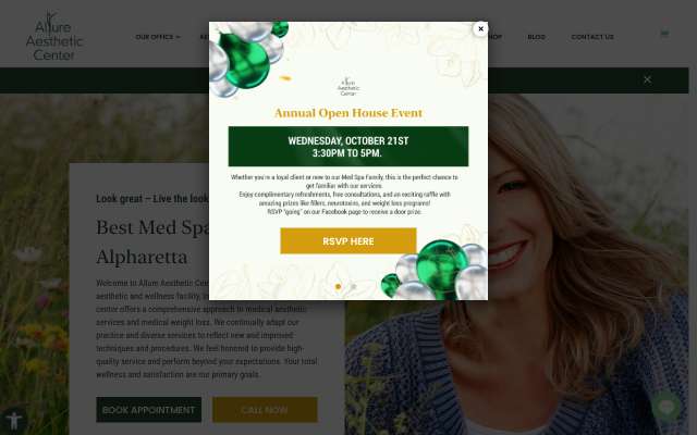 Page cited for Allure Aesthetic Center - Alpharetta
