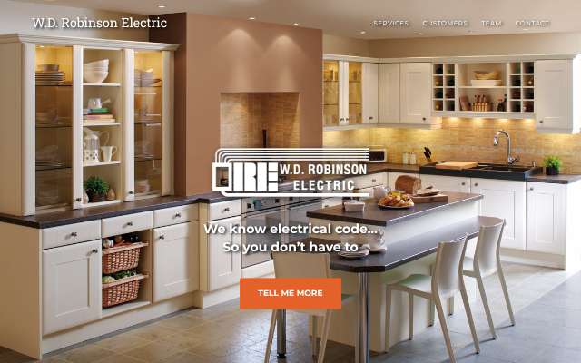 W D Robinson Electric's page as the assistant saw it