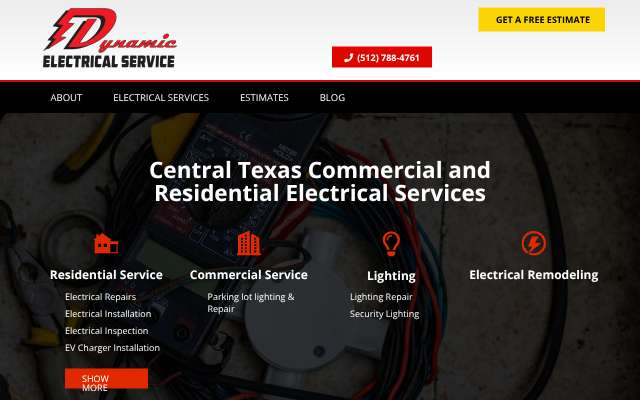 Page cited for Dynamic Electrical Service