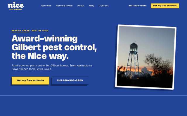 Page cited for Nice Pest Company