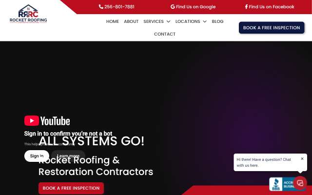 Rocket Roofing & Restoration Contractors's page as the assistant saw it
