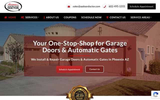 Page cited for Arizona's Garage Door Doctor