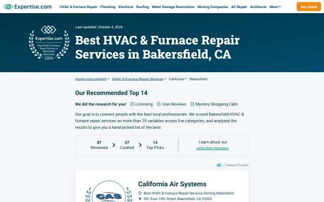 Hawley AC and Heating's page as the assistant saw it