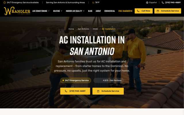 Wrangler AC's page as the assistant saw it