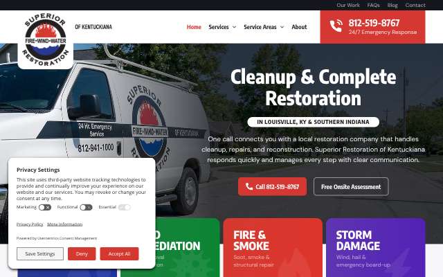 Page cited for Superior Restoration of Kentuckiana