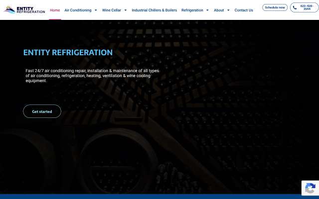 Entity Refrigeration's page as the assistant saw it