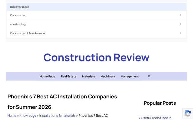 Goliath Mechanical Heating & Cooling's page as the assistant saw it