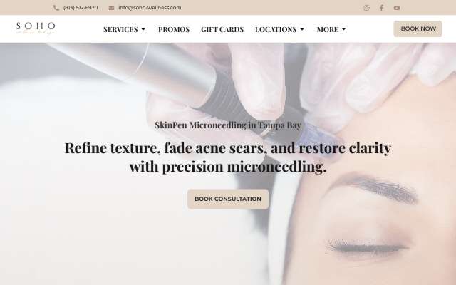 Page cited for SOHO Wellness & Med Spa, Tampa