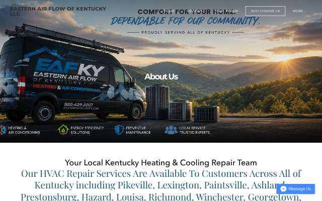 Tempstar Heating and Cooling's page as the assistant saw it