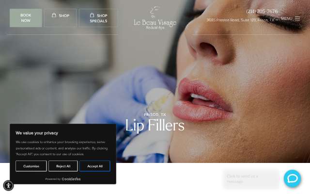 Page cited for Le Beau Visage Med Spa