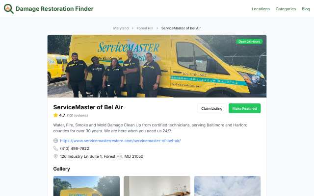 Page cited for A-1 Carpet Cleaning & Restoration