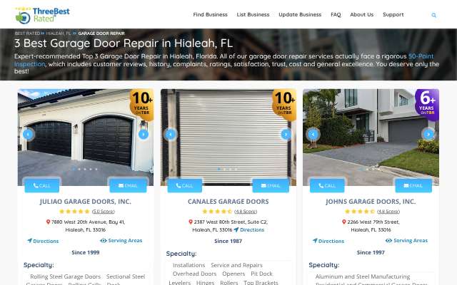 Page cited for Juliao Garage Doors, Inc.