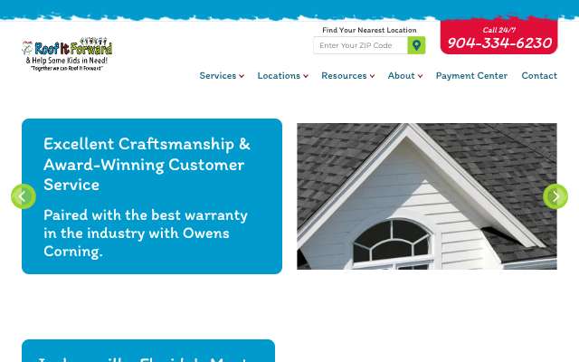 ARAC Roof It Forward's page as the assistant saw it