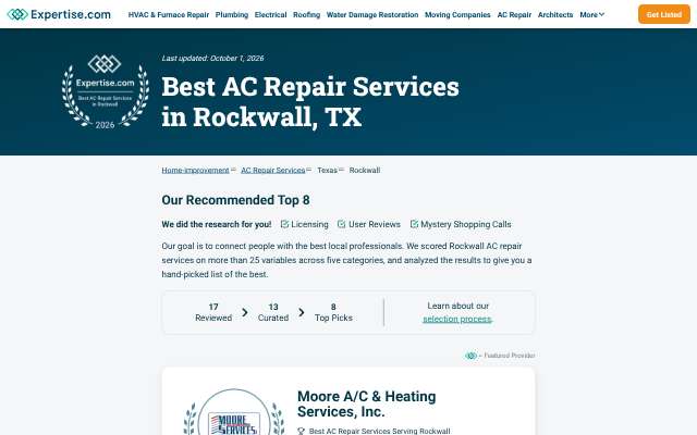 Texas Air Tech's page as the assistant saw it