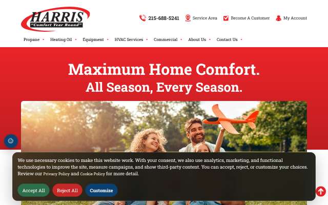 Harris Comfort's page as the assistant saw it