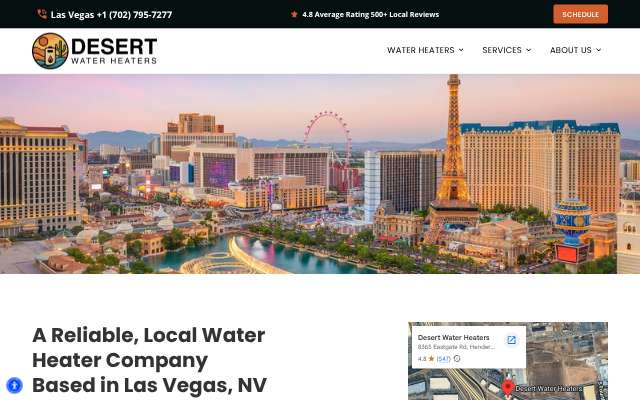Page cited for Desert Water Heaters