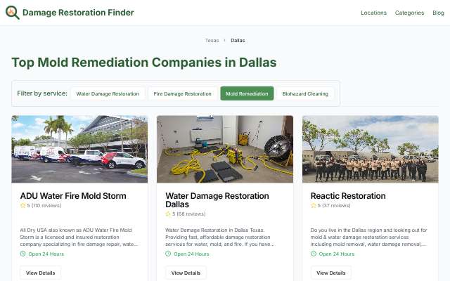 SERVPRO of North Irving's page as the assistant saw it