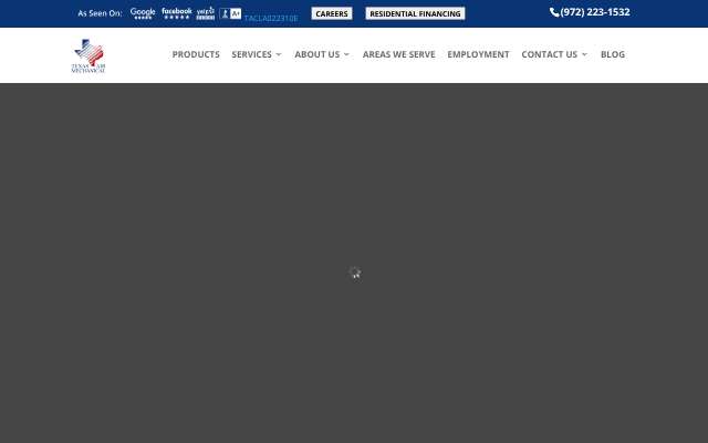 Texas Air Mechanical's page as the assistant saw it